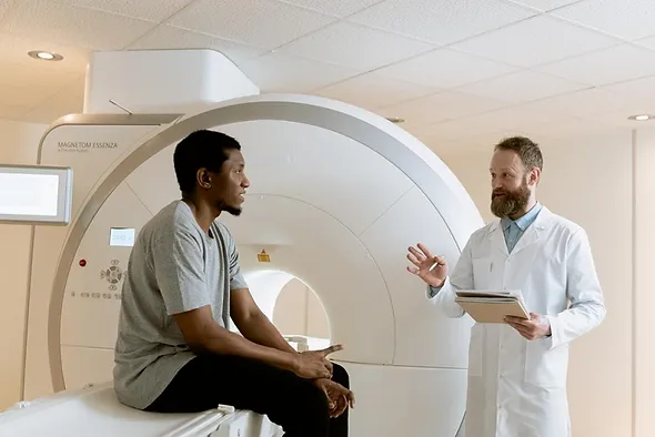 doctor with patient