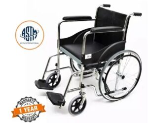 Foldable Wheelchair-With Commode